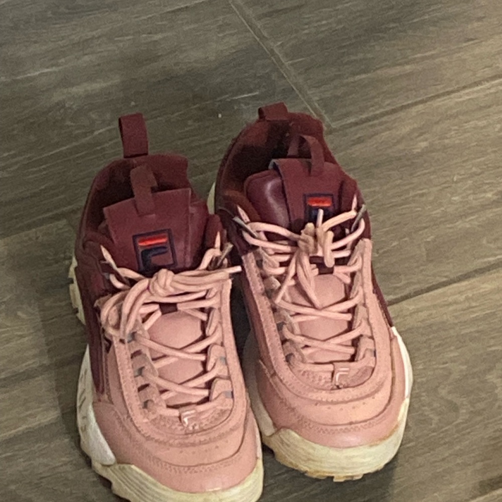 Fila Women's Athletic Shoes - Pink and Burgundy
